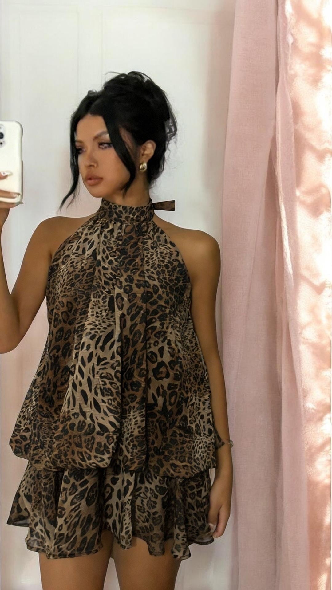 Vestido Córdoba — Halter de Gasa Midi